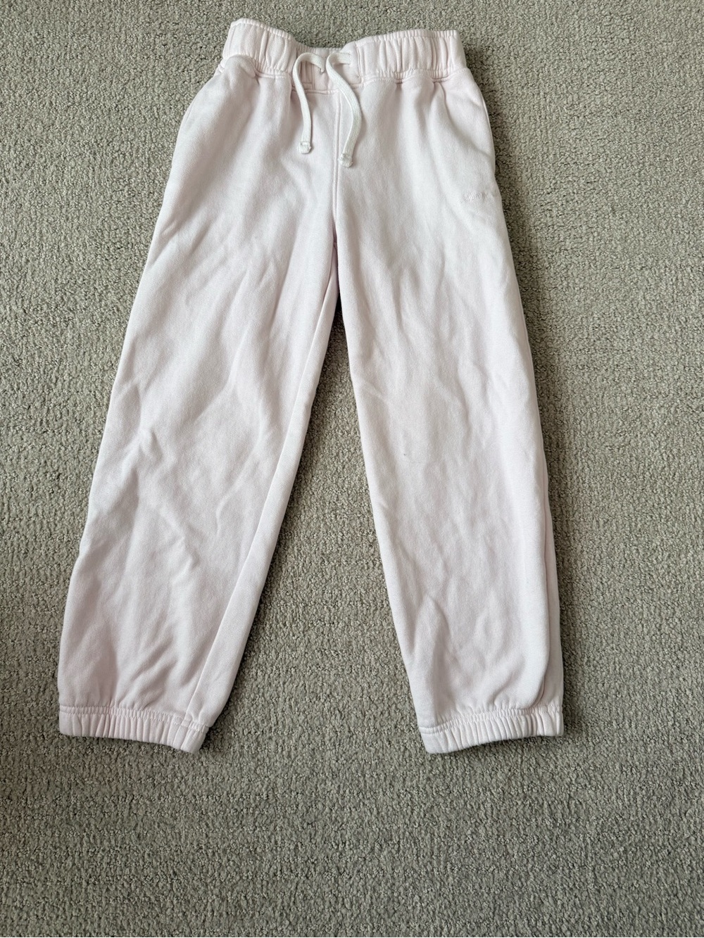 abercrombie kids Light Pink Drawstring Jogger Pants